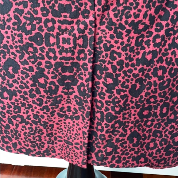 Halogen red leopard pencil skirt - Picture 5 of 13